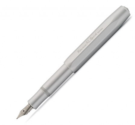 Перьевая ручка "Al Sport", серебристая, M 0,9 мм
